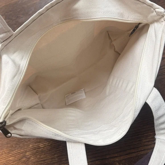 CB station canvas zip tote 17X11.5 100%cotton - Picture 5 of 6